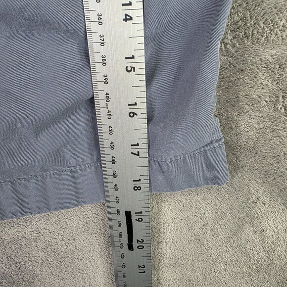 Mens Roundtree & Yorke Casual Blue Chino Shorts Elastic Drawstring Waist 38x7 - Picture 7 of 10